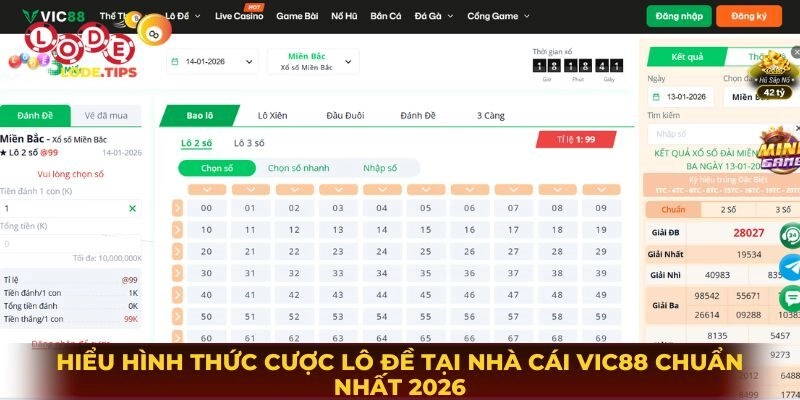 Hiểu Hình Thức Cược Lô Đề Tại Nhà Cái Vic88 Chuẩn Nhất 2026